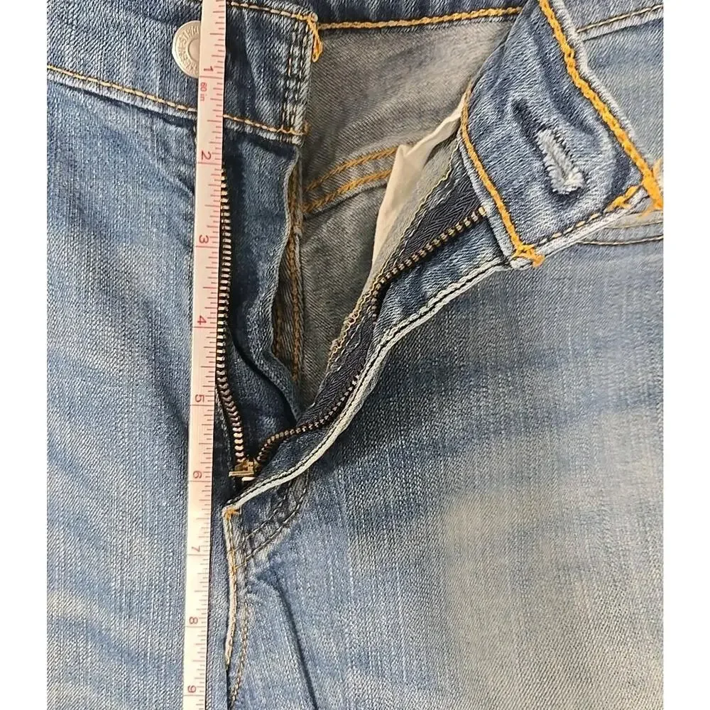 Levi's 513 Men's Jeans W32 L34 Slim Straight Blue Denim Medium Wash #0203